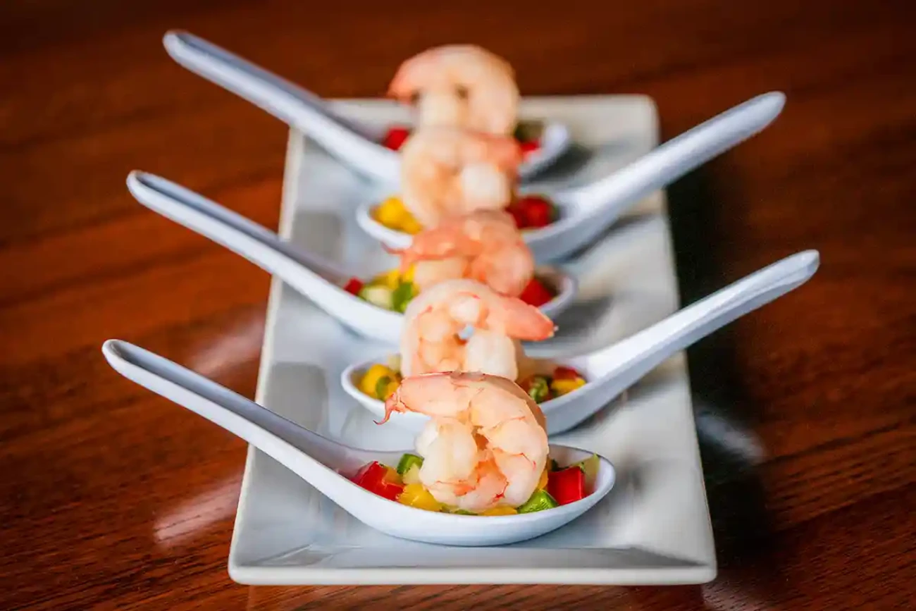 Cooking by Brian Lee - Shrimp tasting spoons